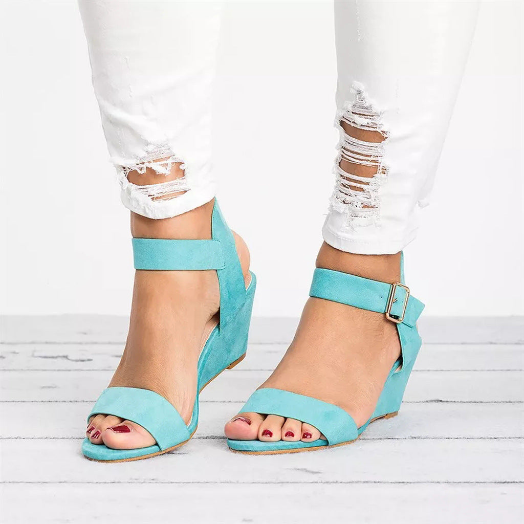 Women's Spring Ankle-Strap Wedge Sandals