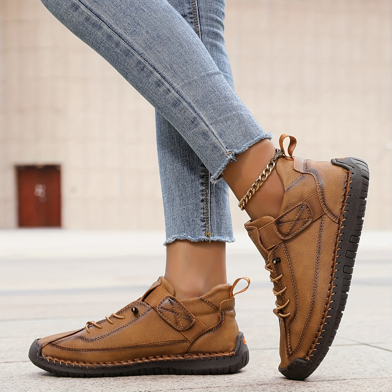 Women's Casual Lace-Up Platform Sneakers