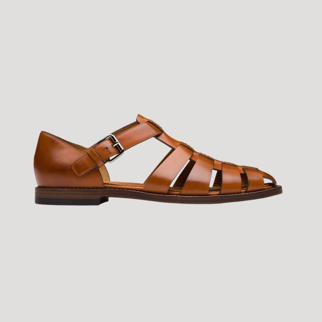 Women's Leather Fisherman Flat Sandals