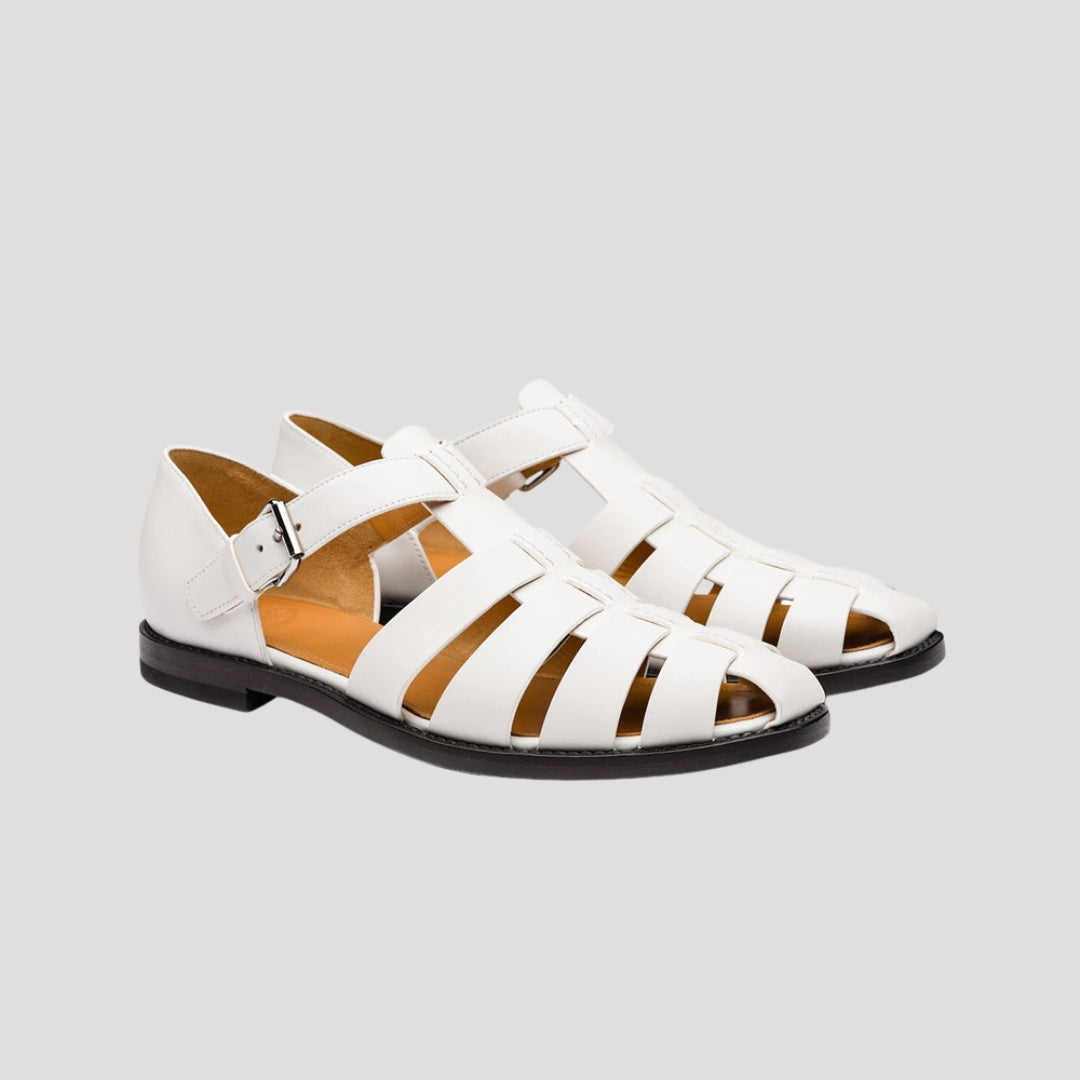 Women's Leather Fisherman Flat Sandals