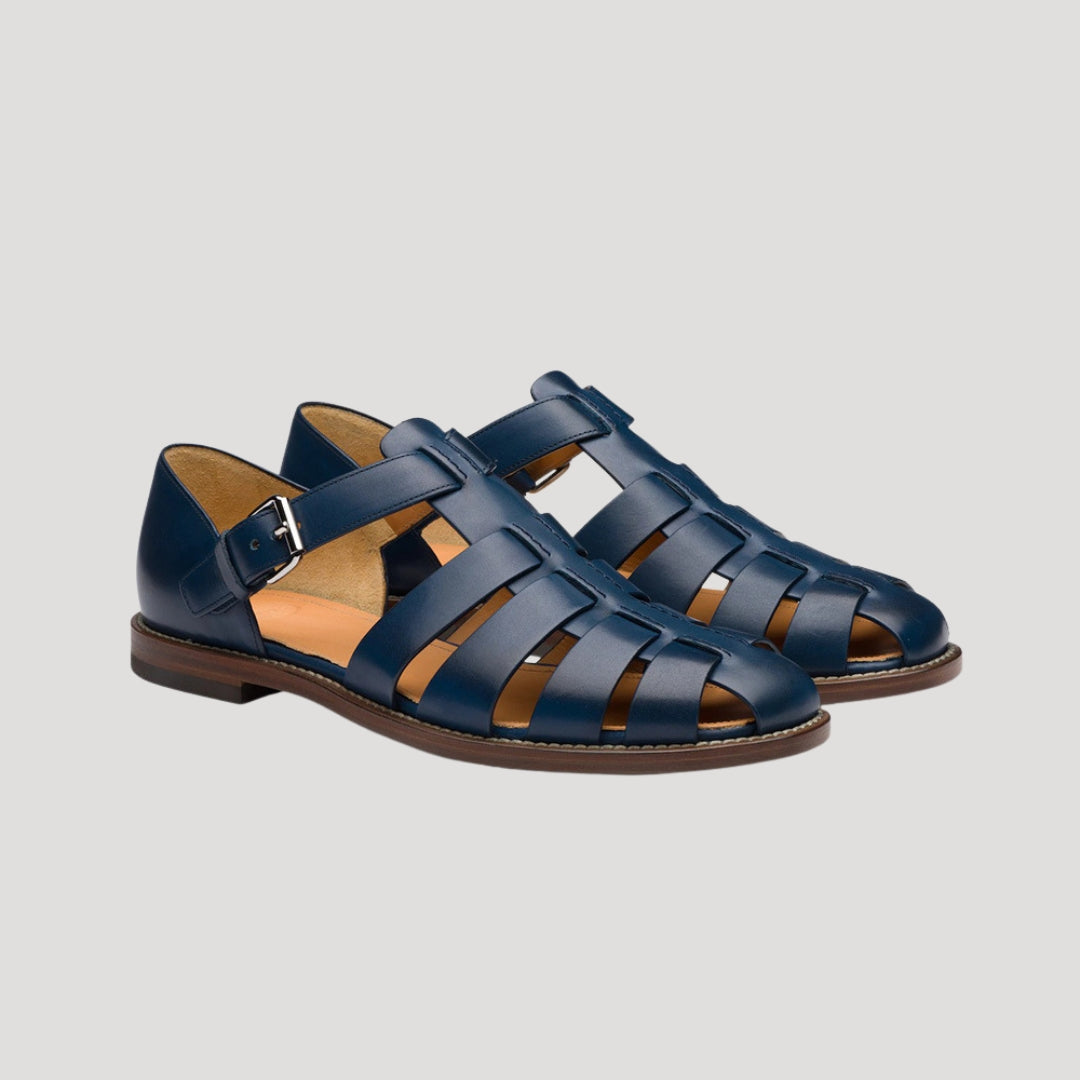 Women's Leather Fisherman Flat Sandals