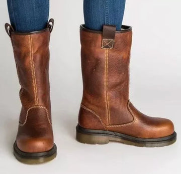 Women’s Brenna Rustic Pull-On Leather Boots