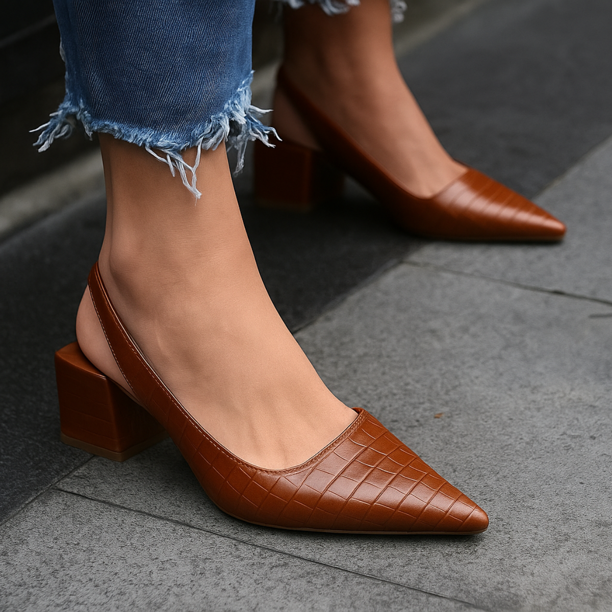 Women's Hannah Pointed-Toe Block-Heel Shoes