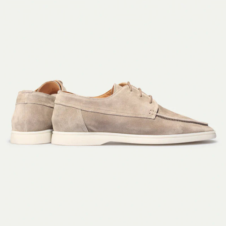 Men’s Casual Moc Toe Lace-Up Shoes - Smart Everyday Style