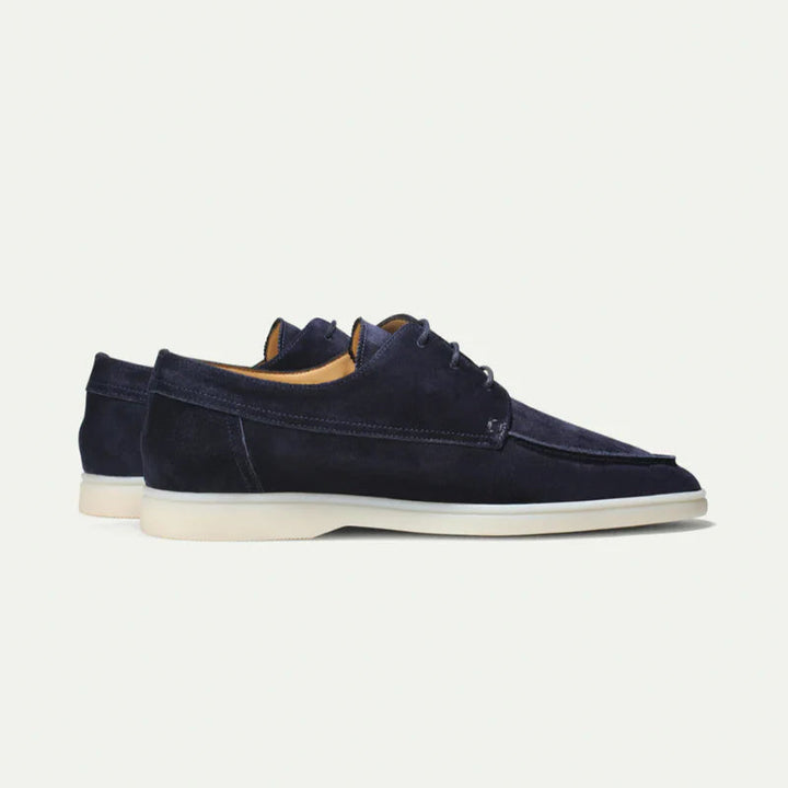 Men’s Casual Moc Toe Lace-Up Shoes - Smart Everyday Style