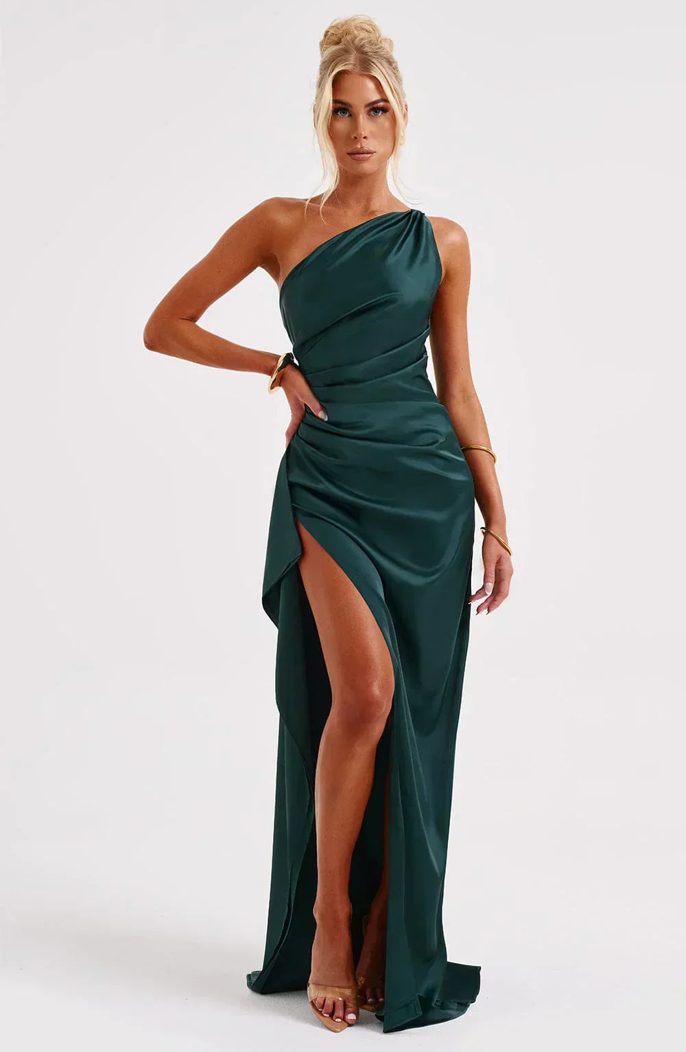 Women's Asymmetric Evening Maxi Dress