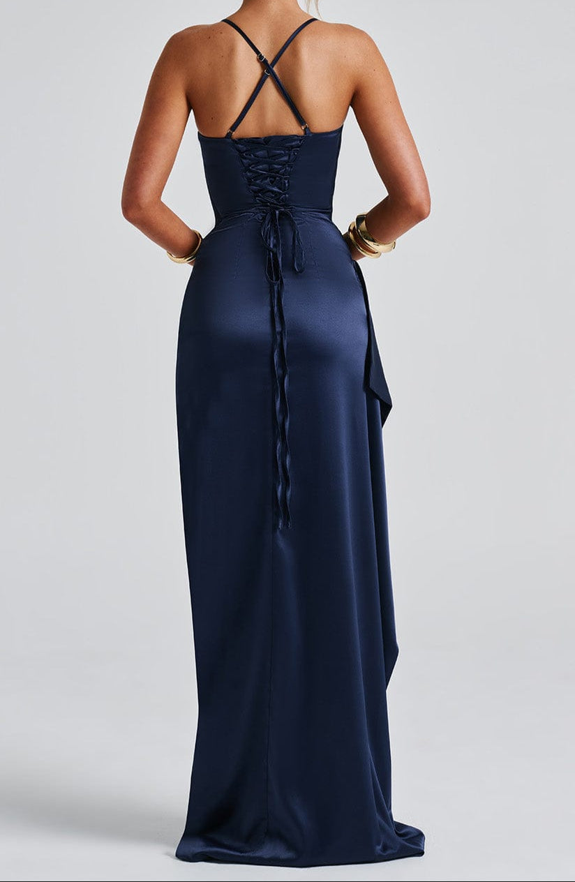Women's Strappy High-Slit Dress