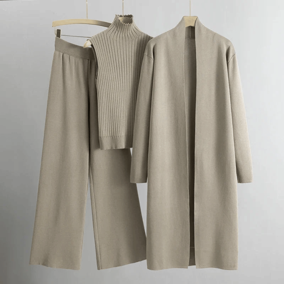 Women's Spring Three-Piece Pants Set