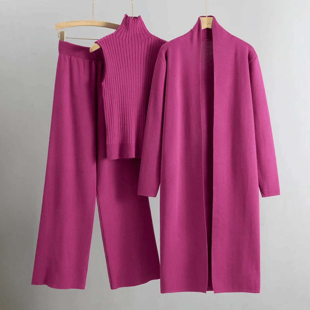 Women's Spring Three-Piece Pants Set