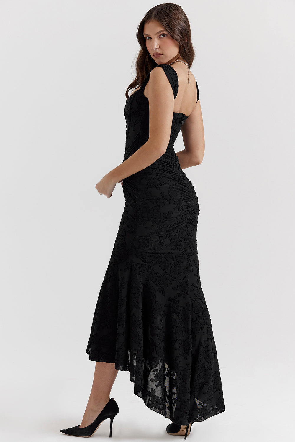 Celeste Draped Corset Gown