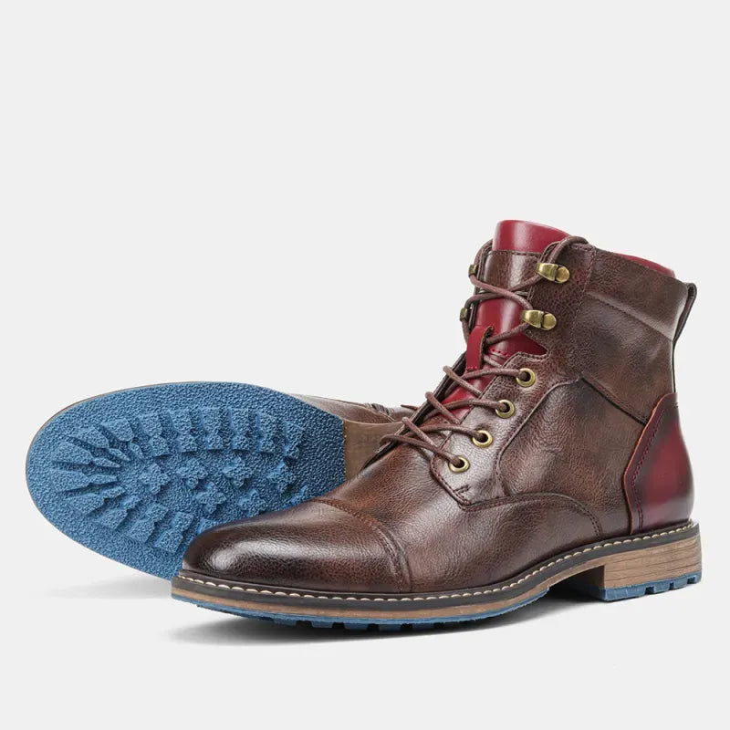 Men’s Lace-Up Ankle Boots - Classic Dress Work Boots