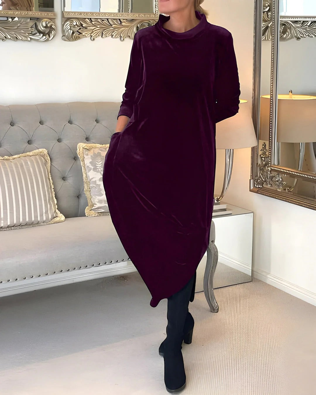 Women’s Velvet Aura Relaxed Maxi Dress