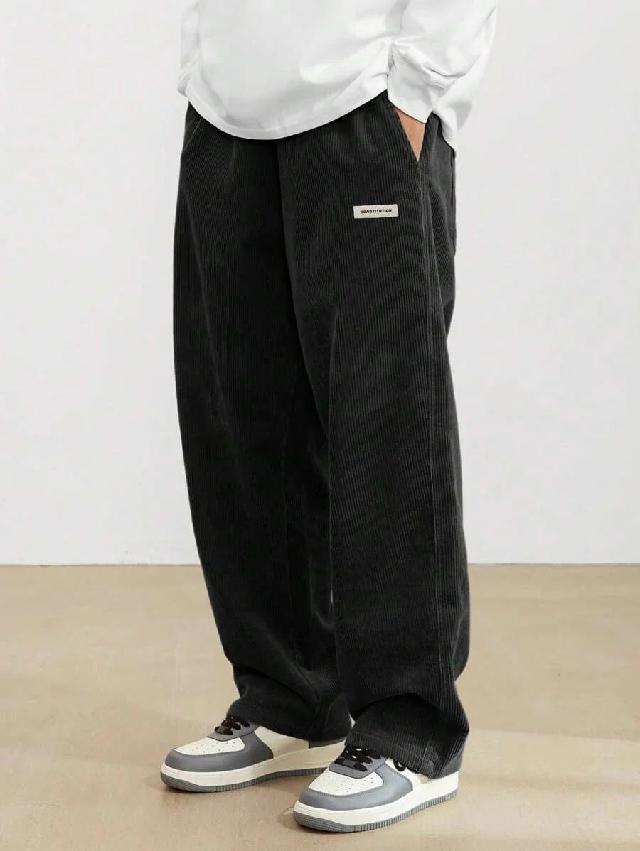 Men’s Summit Corduroy Relaxed Trousers - Wide-Leg Pants