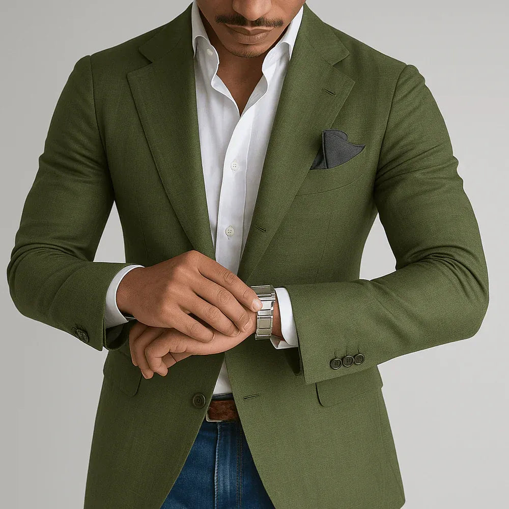 Men’s Regent Tailored Blazer – Modern Formal Suit Jacket