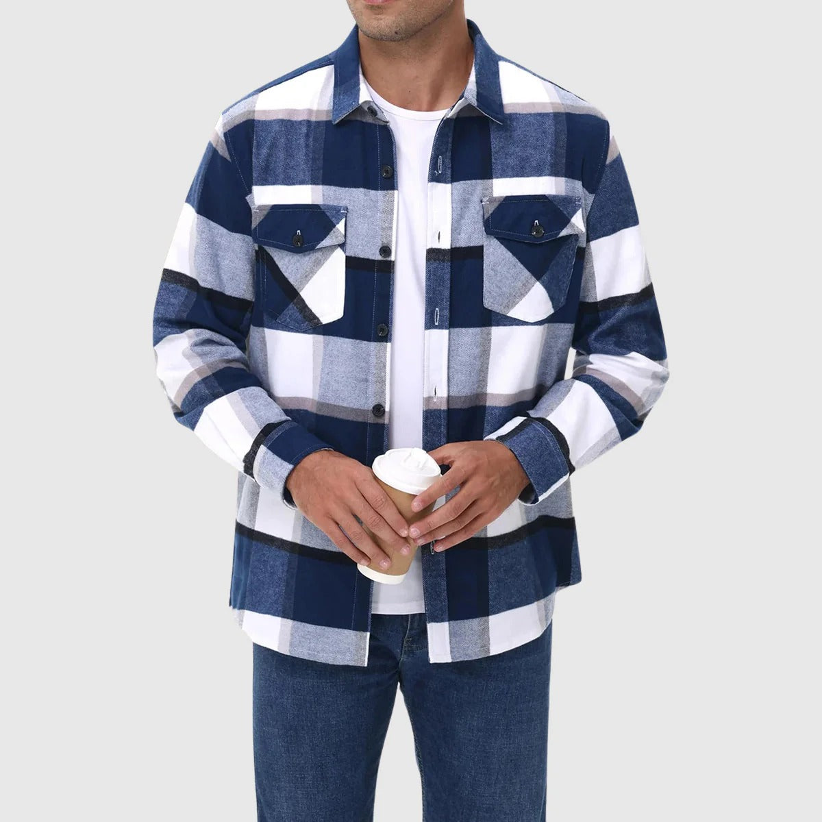 Men’s Metro Check Casual Shirt – Everyday Button-Up