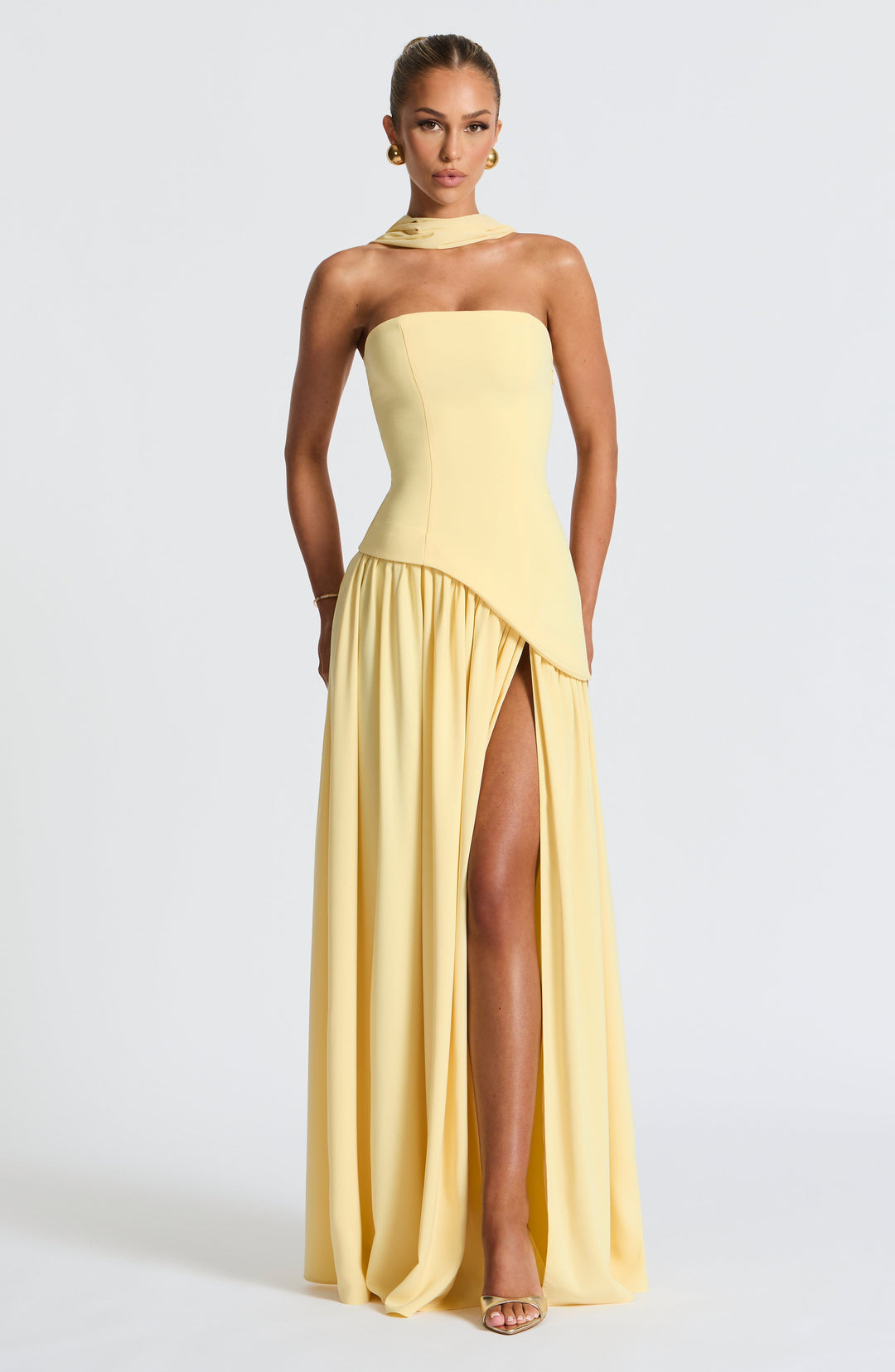 Kalinda - Crimson Allure Dress