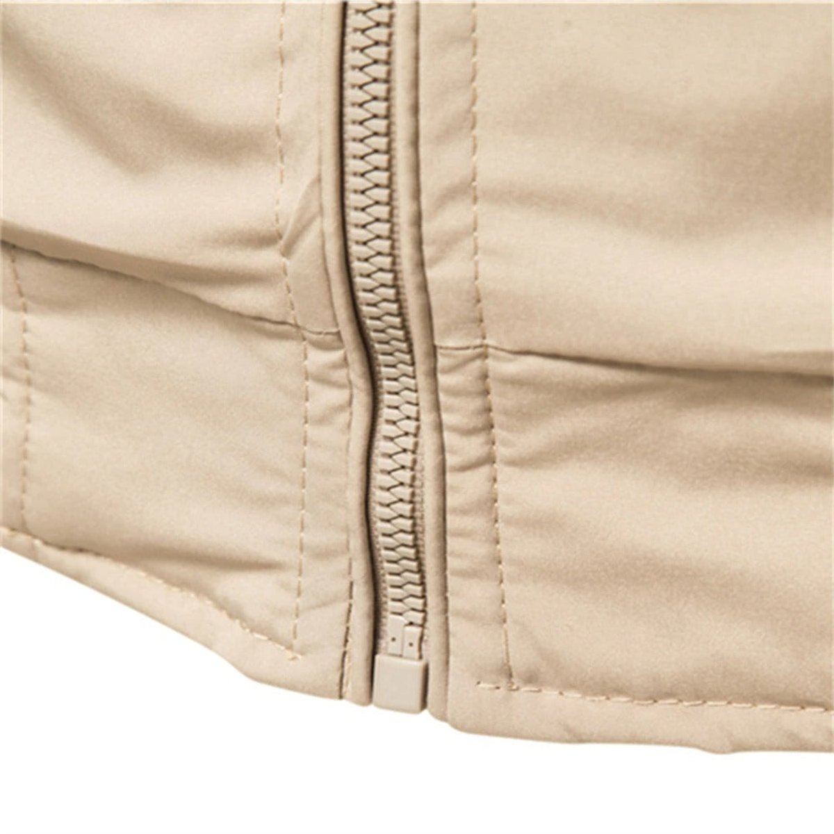 Mens Bomber Jacket Zip-Up Ribbed-Cuff Varsity Style