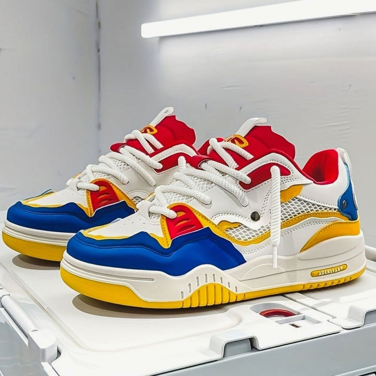 Men's Chunky Low-Top Lace-Up Fashion Trainers