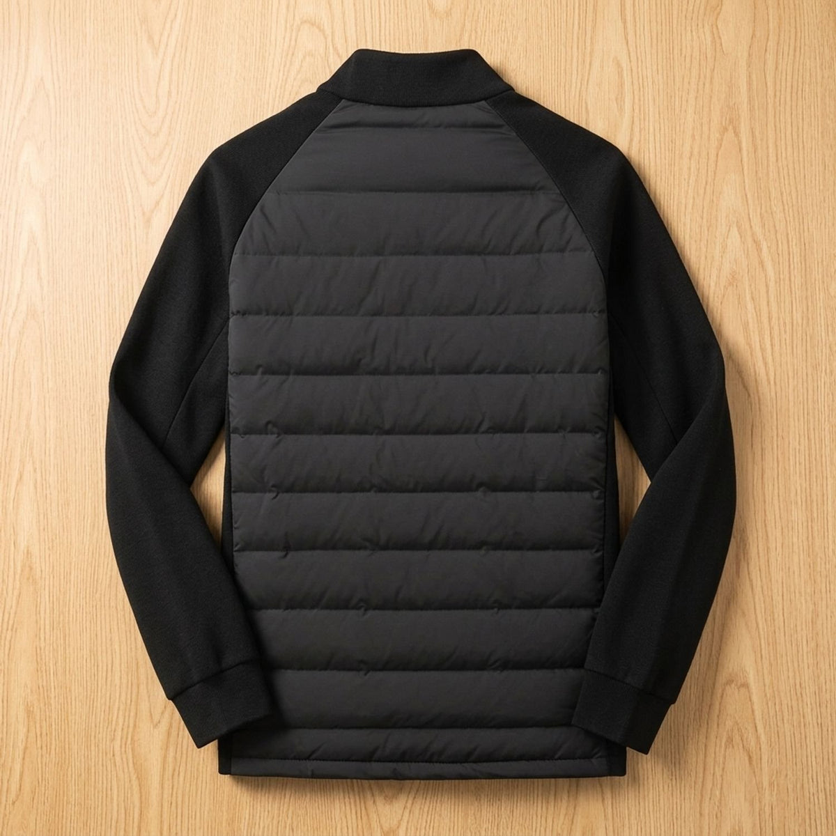 Men's Quilted High-Neck Zip-Through Puffer Jacket