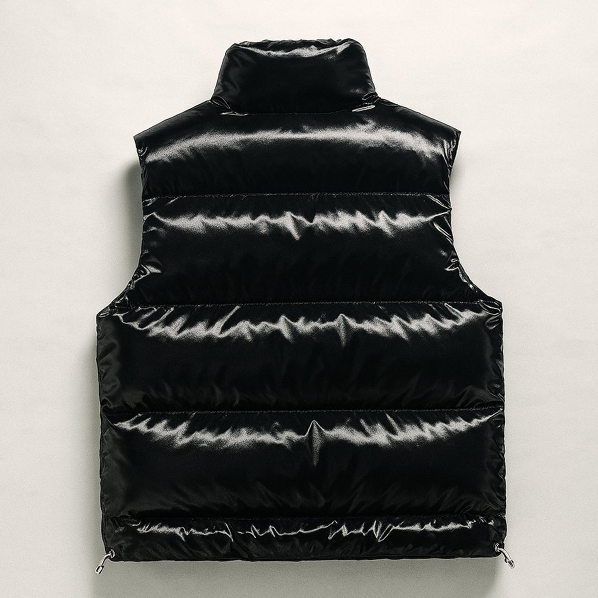 Men's Quilted Puffer Gilet High-Collar Cotton-Blend Vest
