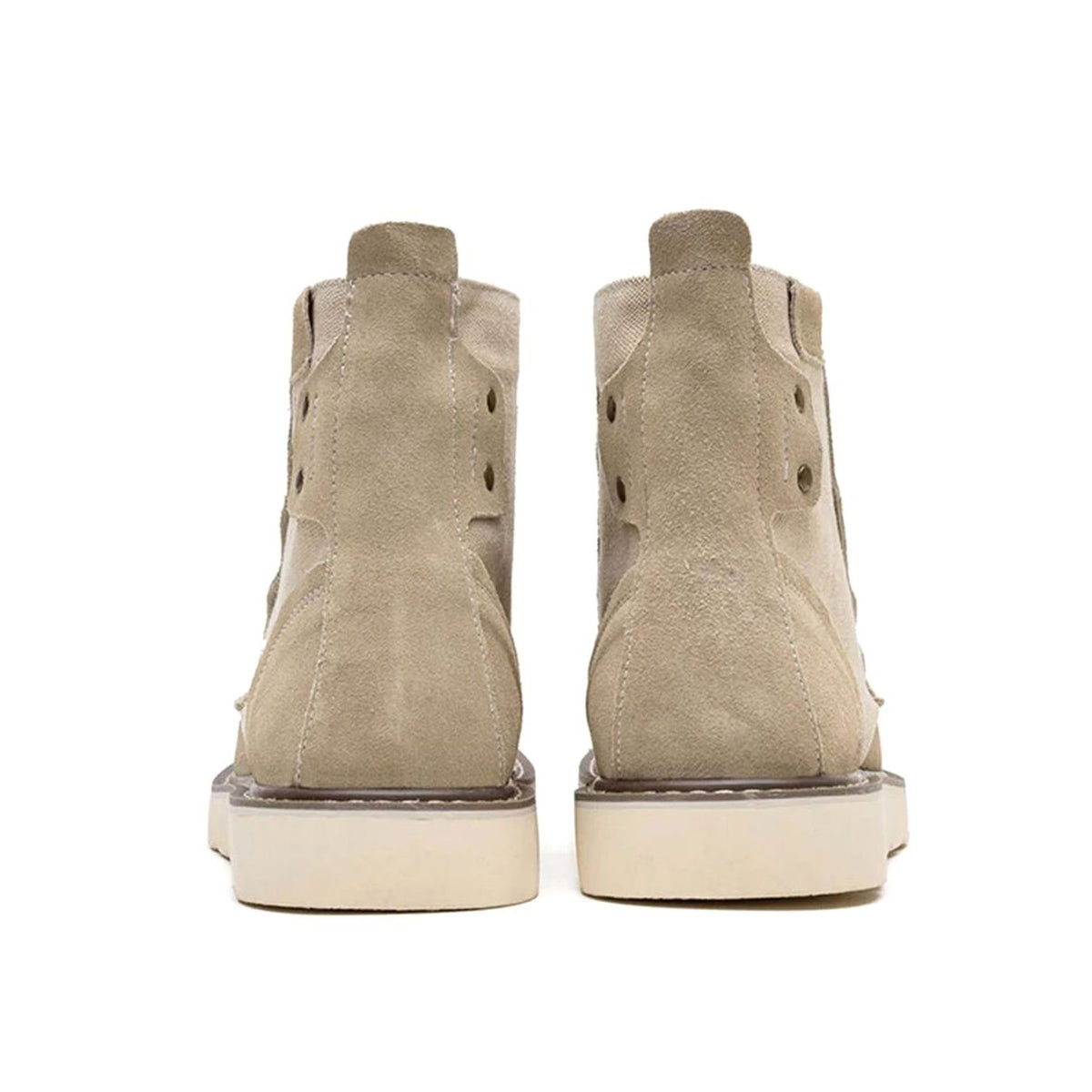 Men's Waterproof Leather Moc Toe Lace-Up Boots