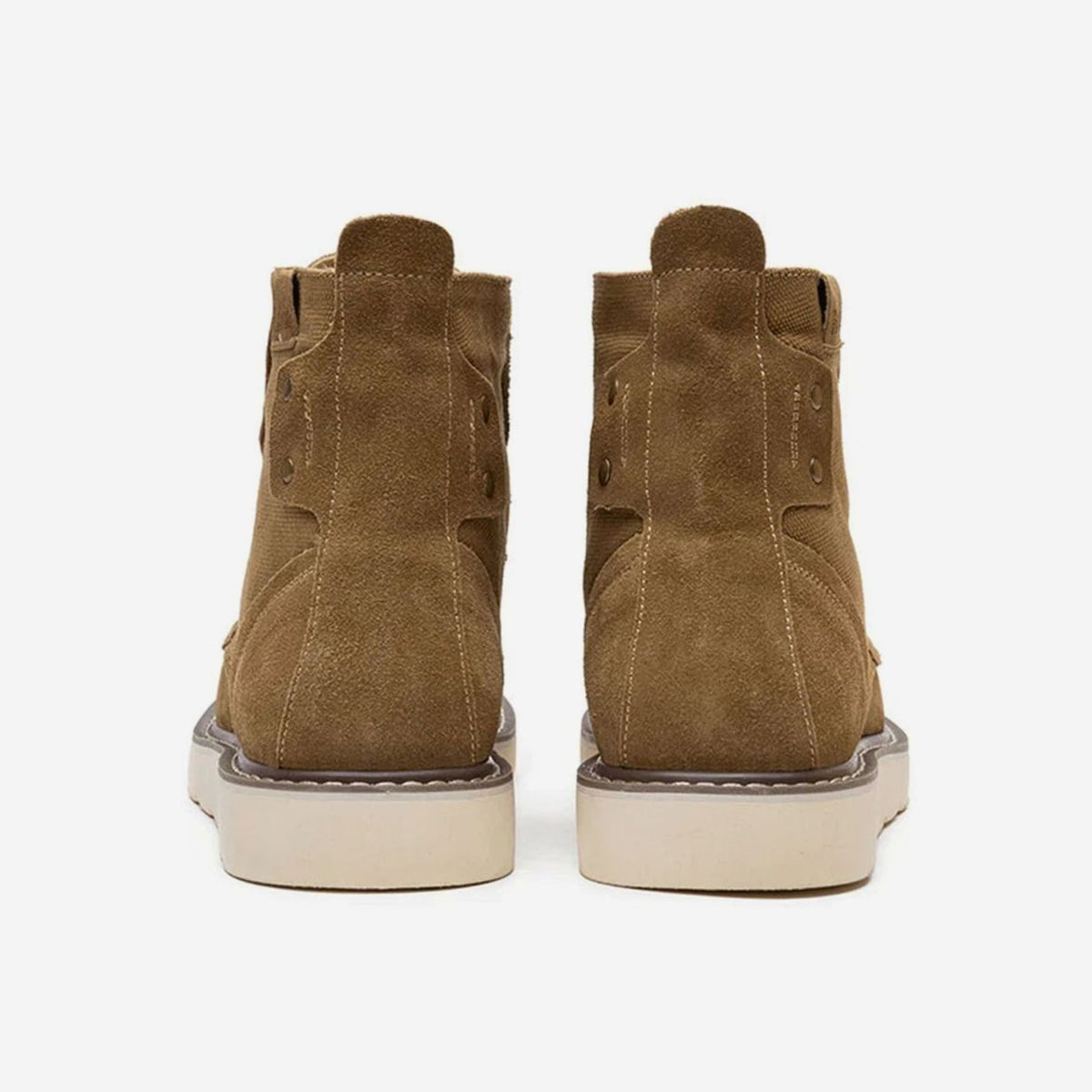 Men's Waterproof Leather Moc Toe Lace-Up Boots