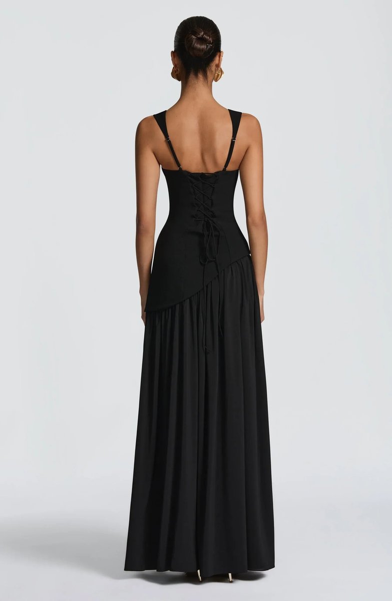 Mother of the Bride Dress Sleeveless Corseted A-Line Maxi Gown