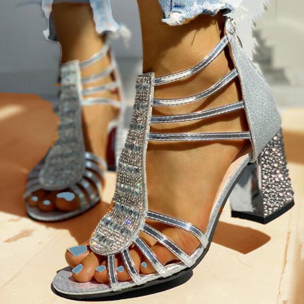 Women's Summer Strappy Block-Heel Sandals