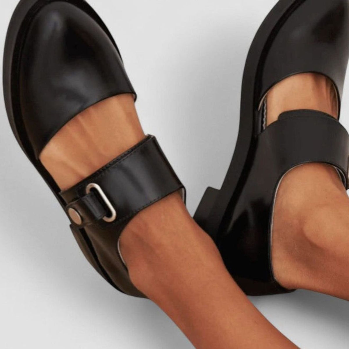 Women's Buckle-Strap Flat Mary Jane Shoes