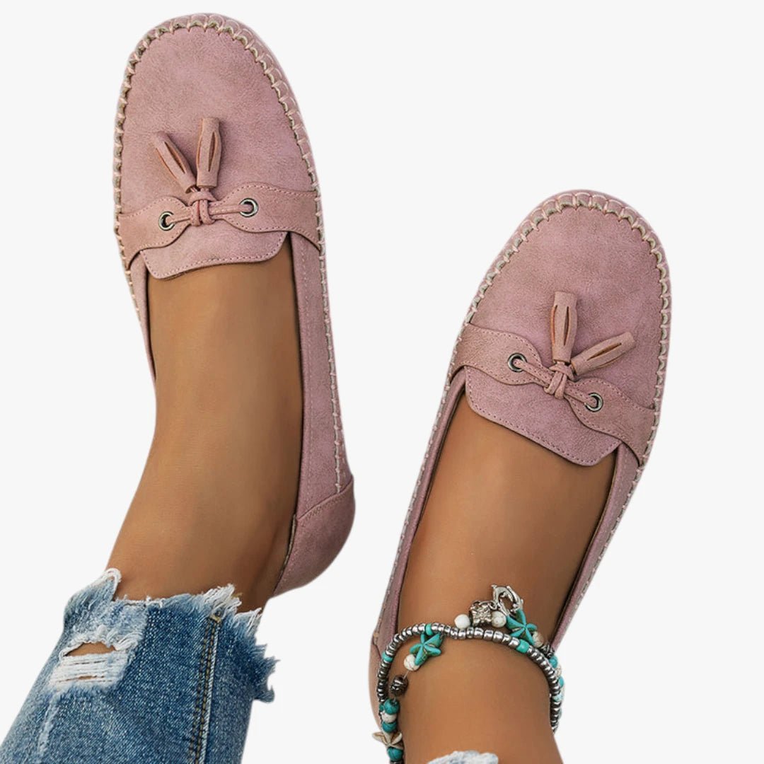 Women's Lightweight Tassel Slip-On Suede Loafers