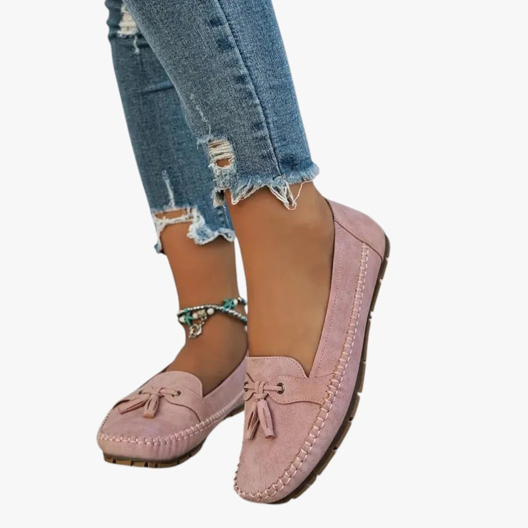 Women's Lightweight Tassel Slip-On Suede Loafers