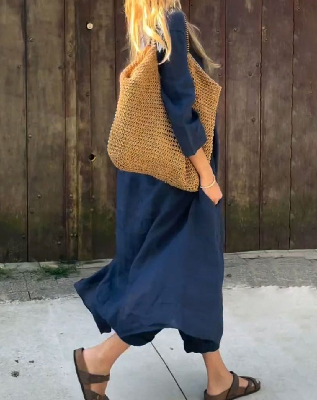 Women's Linen Two-Piece Set Relaxed V-Neck Top Cropped Trousers Co Ord