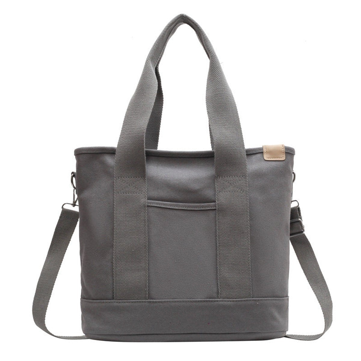 Women's Multifunction Adjustable Crossbody Canvas Tote Bag - Grau