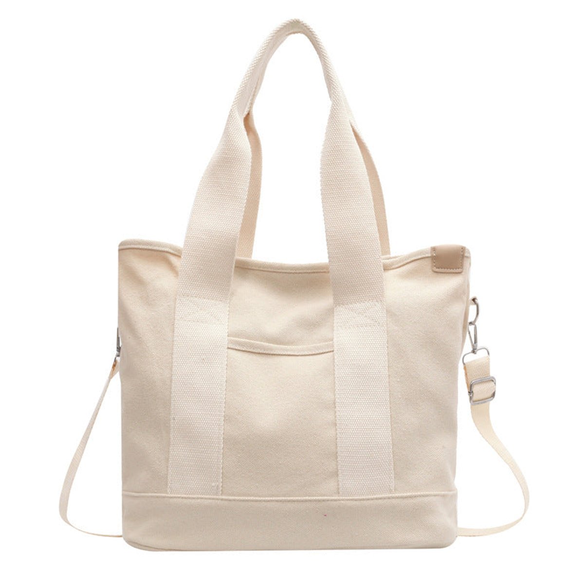 Women's Multifunction Adjustable Crossbody Canvas Tote Bag - Weiß