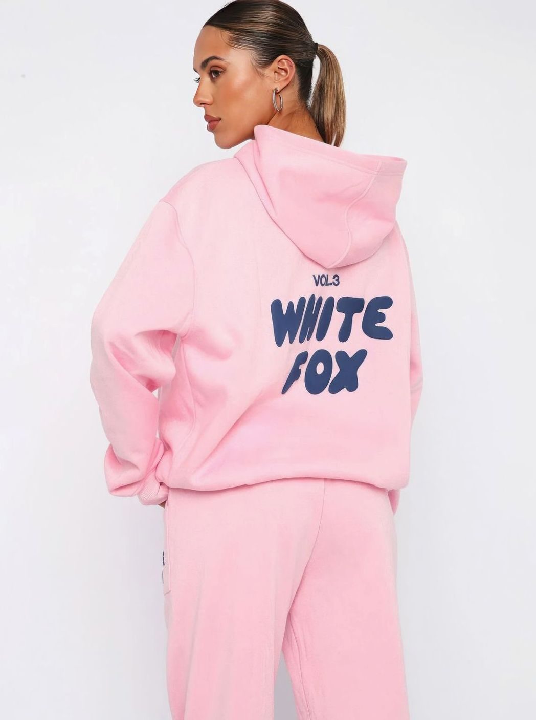 Women's Oversized Fleece Hoodie Jogger Tracksuit Set