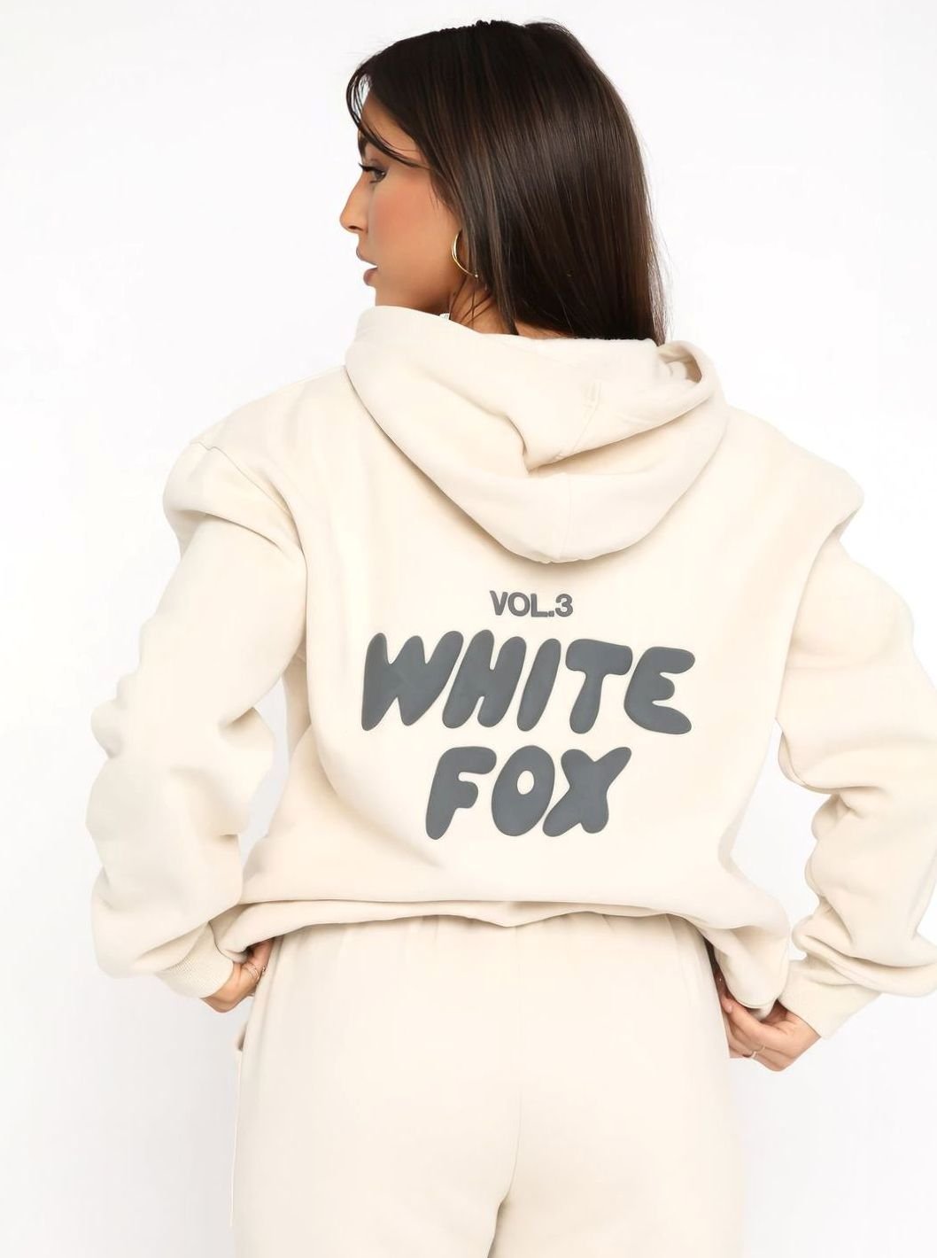 Women's Oversized Fleece Hoodie Jogger Tracksuit Set