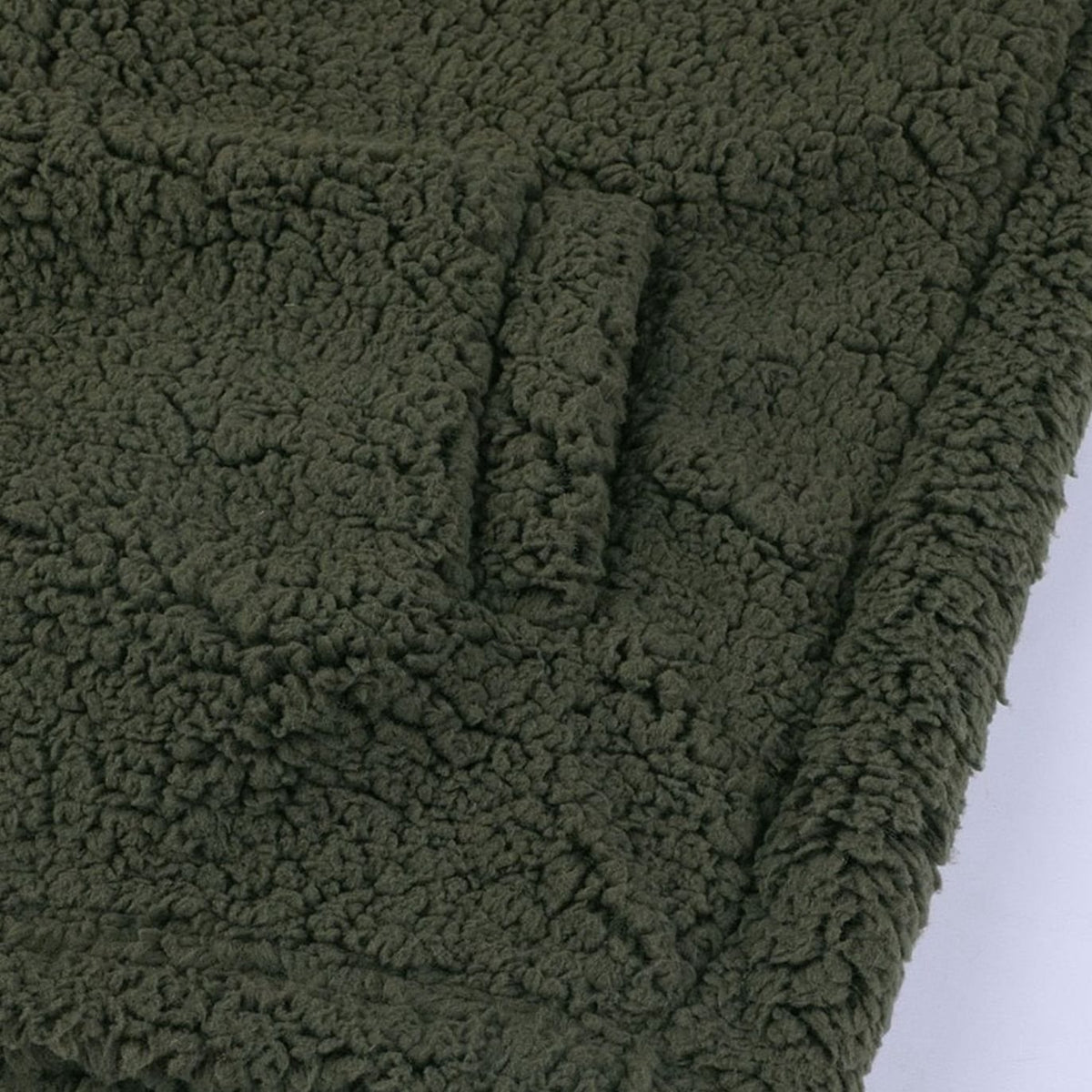 Women's Oversized Hooded Teddy Fleece Zip-Up Coat