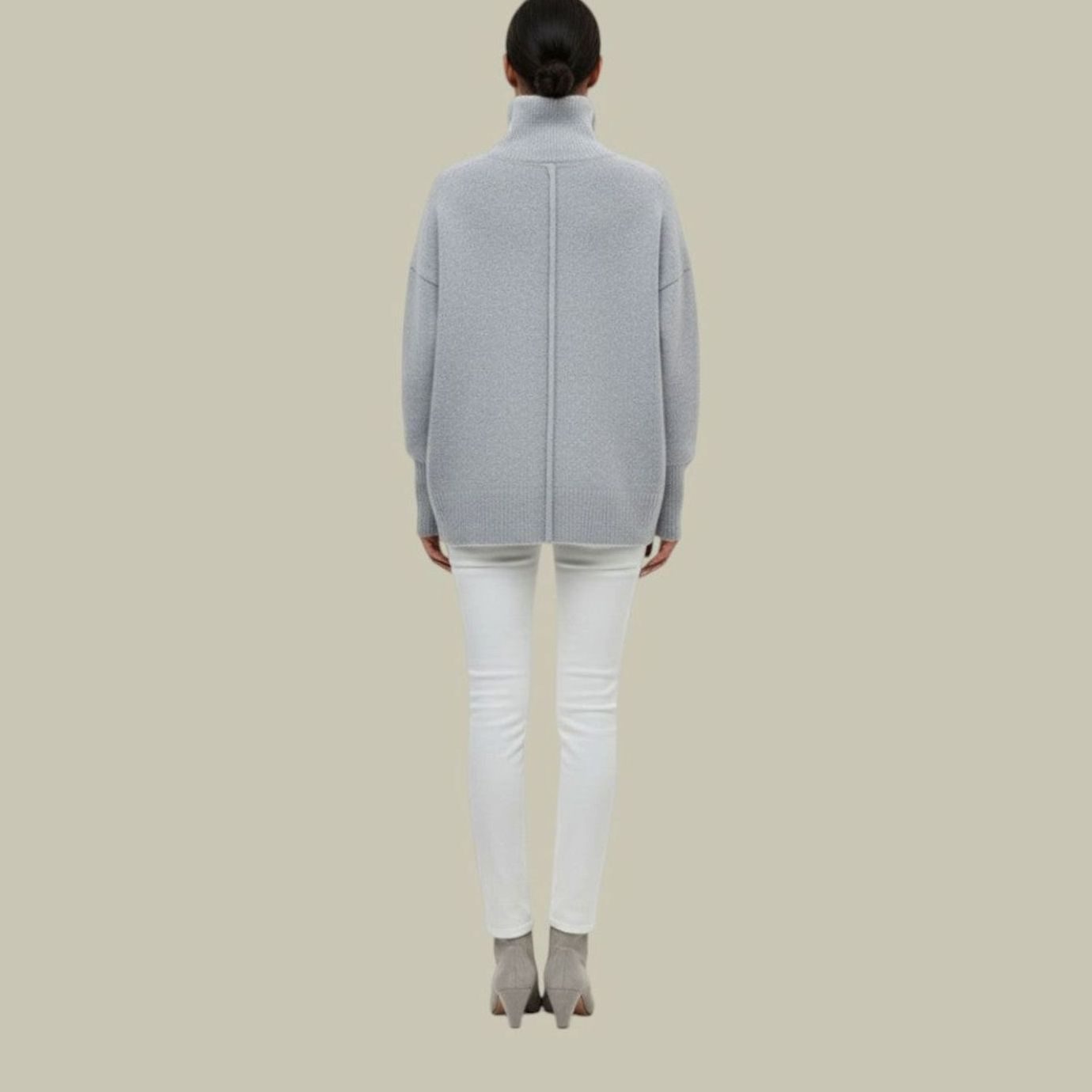Women's Oversized Loose Fit Turtlenecks Knit Jumper