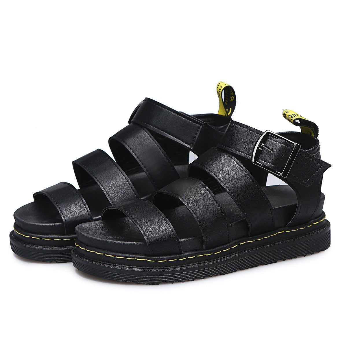 Women's Platform Triple-Strap Buckle Comfortable Sandals
