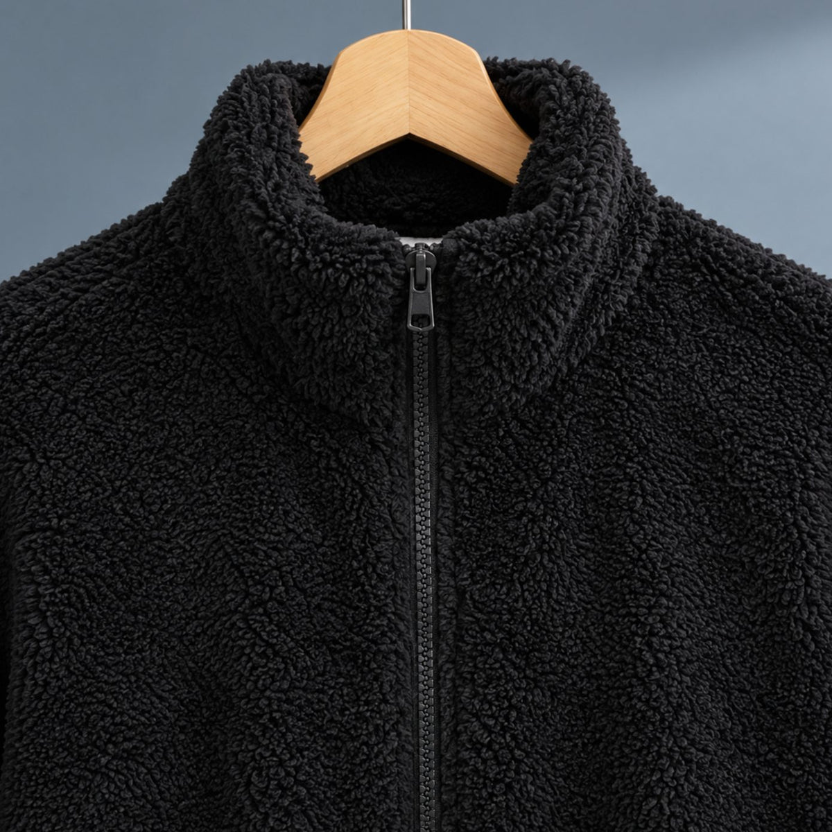 Women's Plush Fleece Full-Zip Stand-Collar Jacket