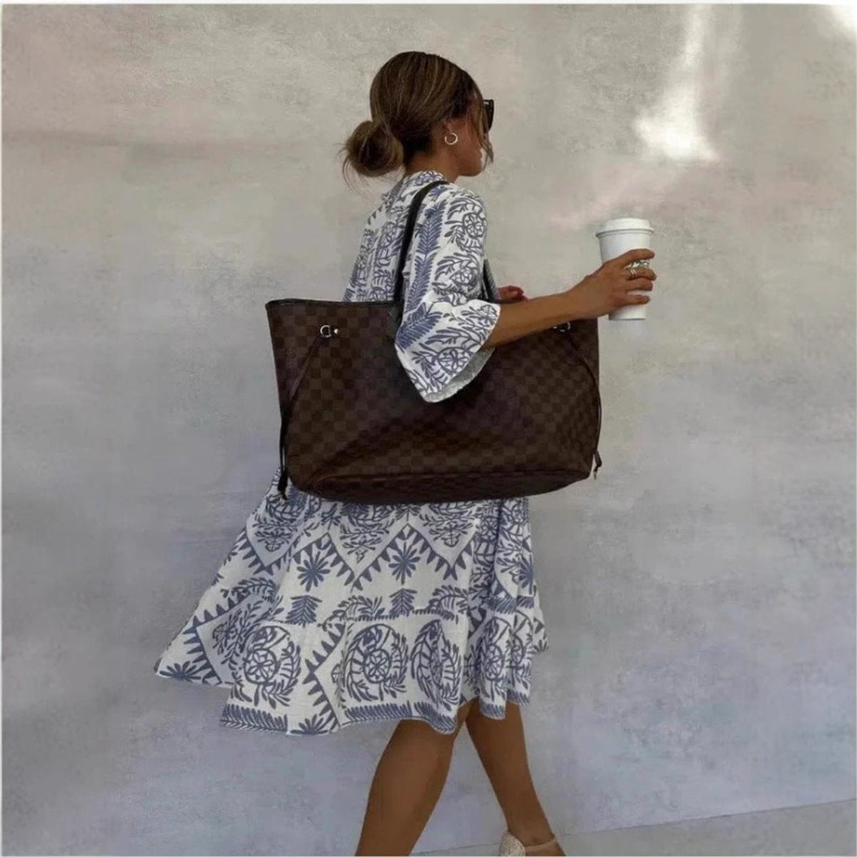 Women's Relaxed-Fit Floral Print Tunic Dress