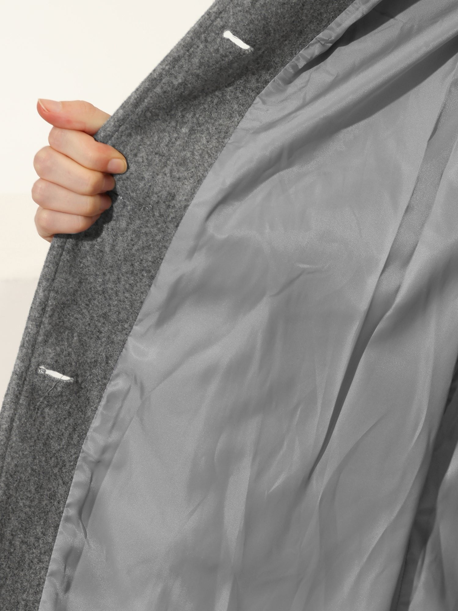 Women's Single-Breasted Structured Winter Trench Coat