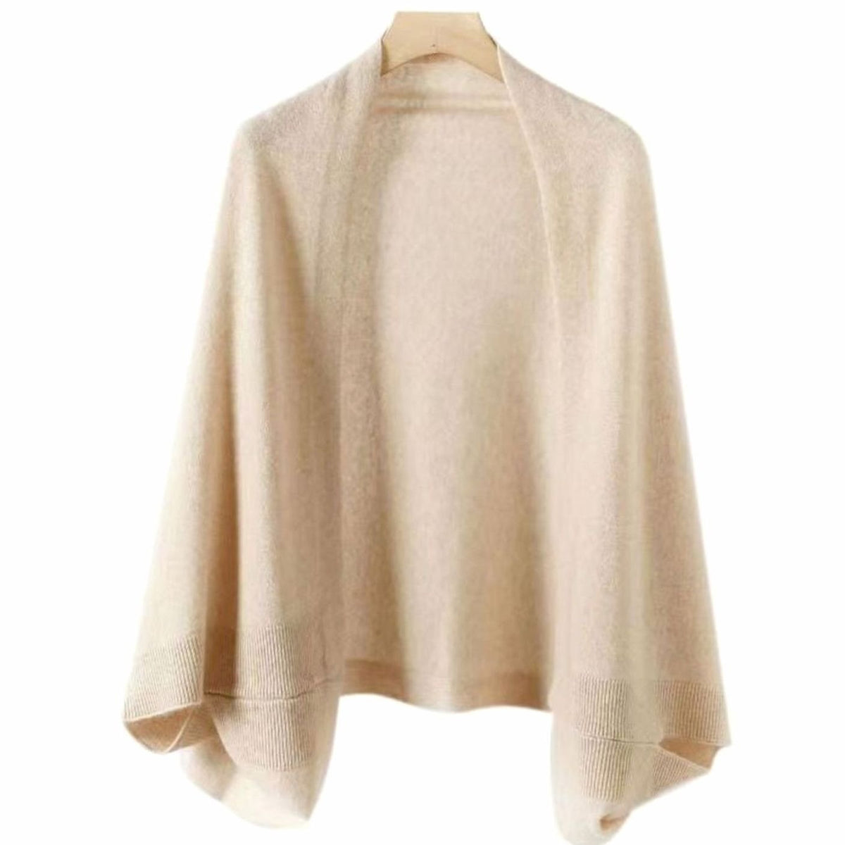 Women's Soft Faux Cashmere Wrap Scarf Shawl - Beige