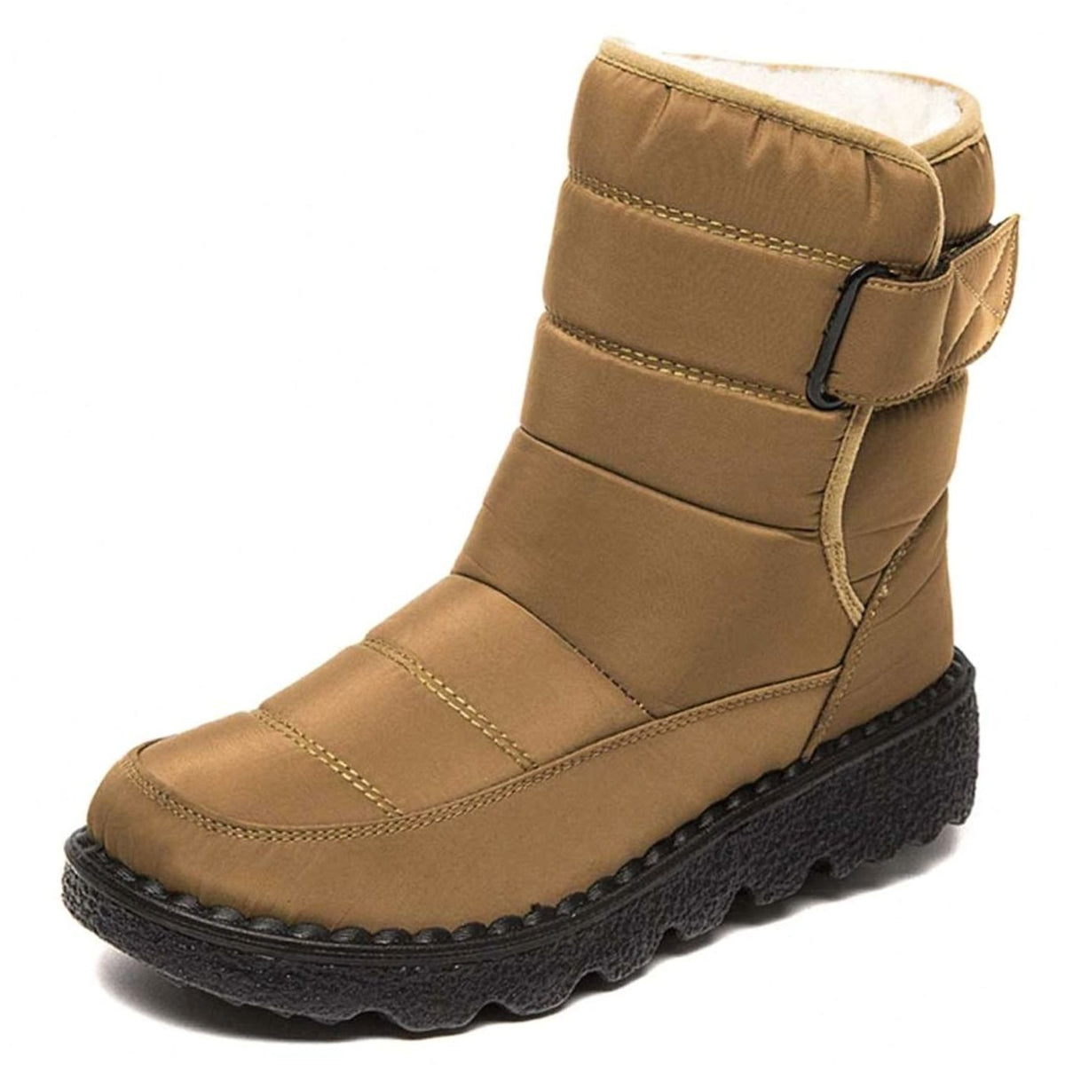 Women's Waterproof Fleece-Lined Anti-Slip Winter Snow Boots - Khaki
