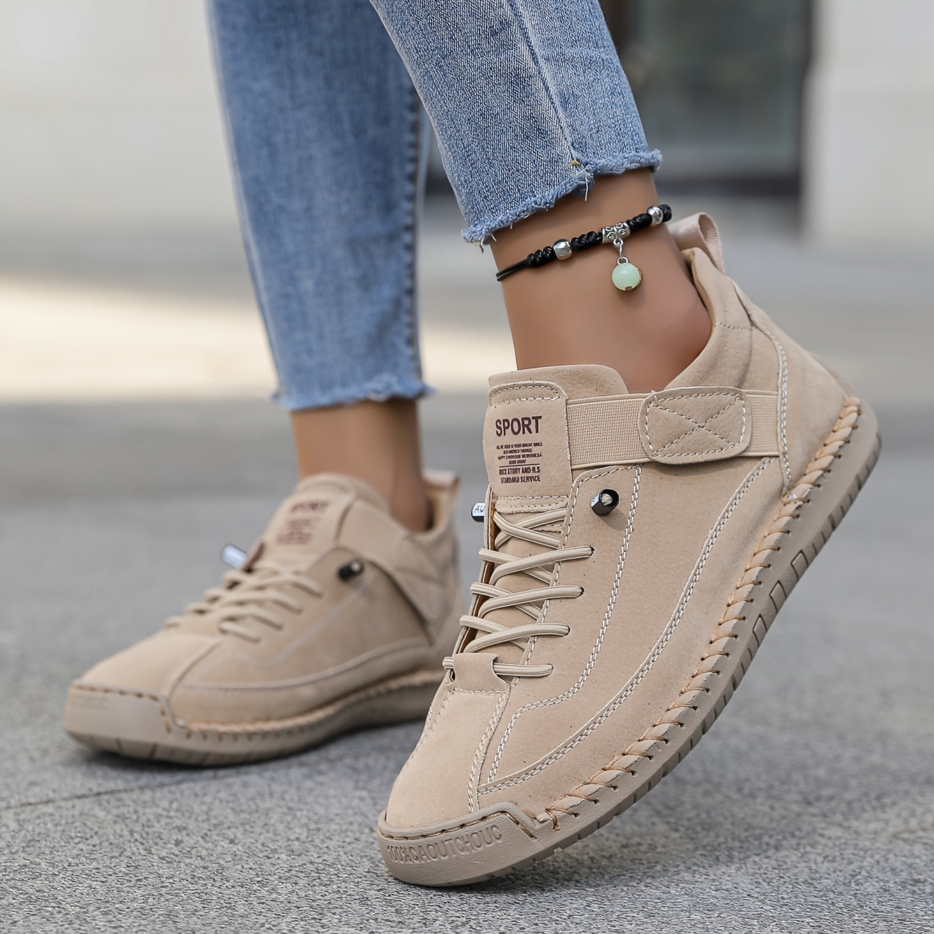 Women's Casual Lace-Up Platform Sneakers
