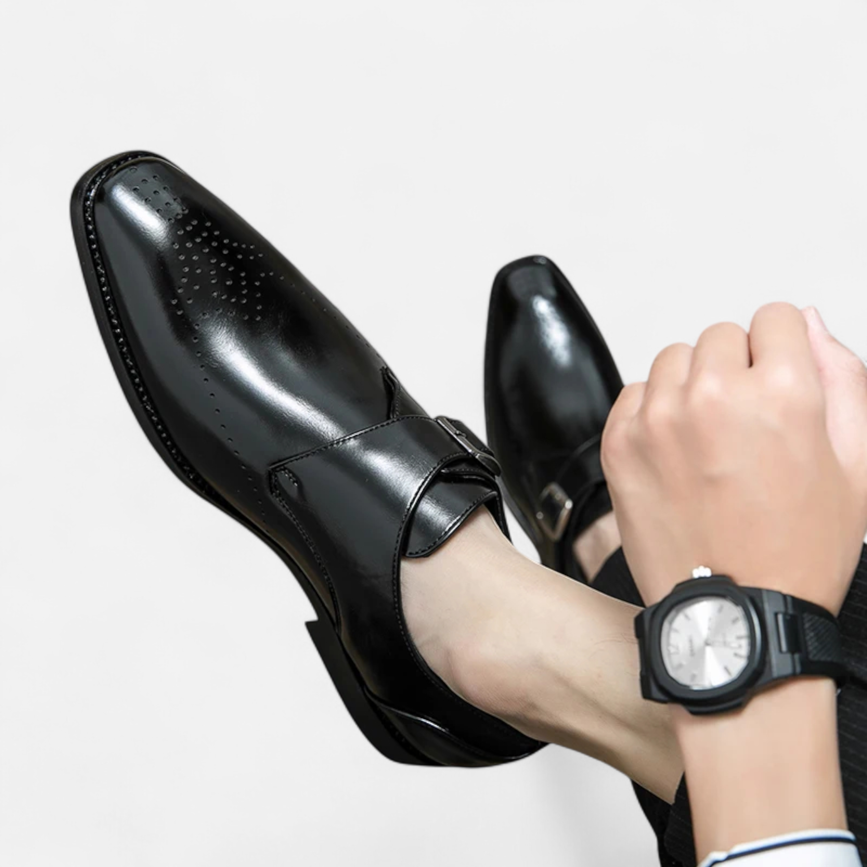 Men’s Alden Buckle-Detail Formal Dress Shoes