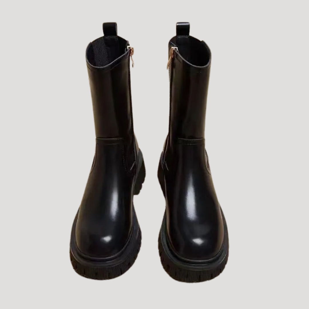 Women's Spring Chunky Mid-Calf Boots