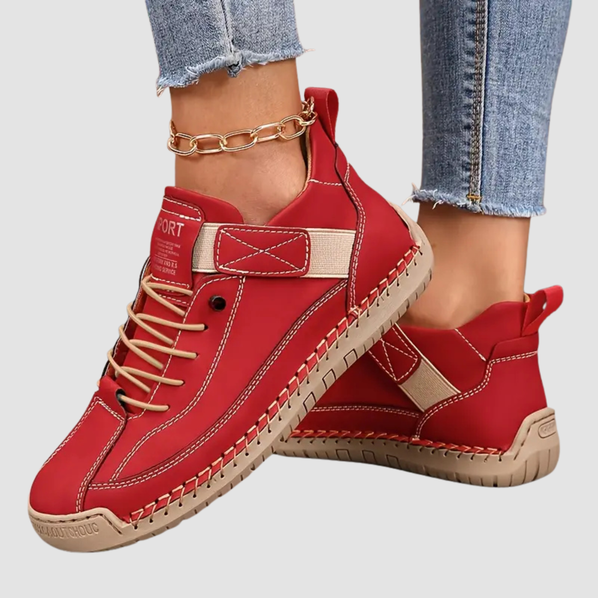 Women's Spring Lace-Up Walking Sneakers