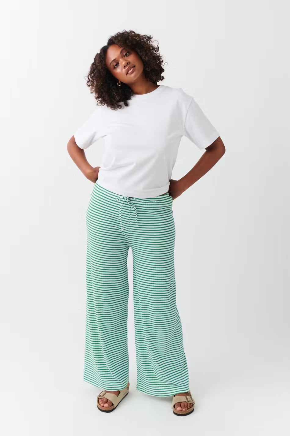 Ava Women's Spring Striped Relaxed Pants