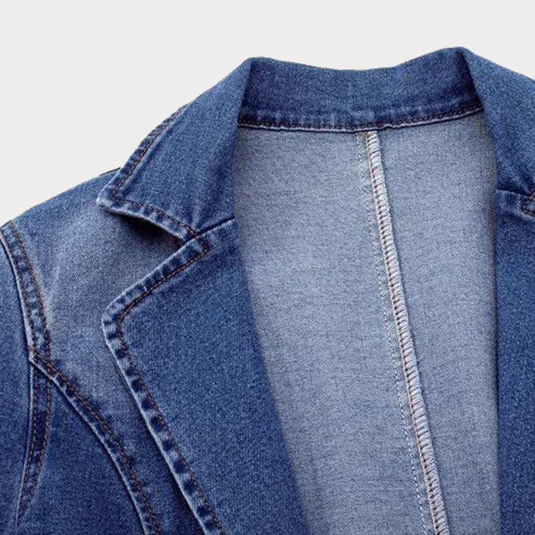 Women's Tailored Denim Blazer